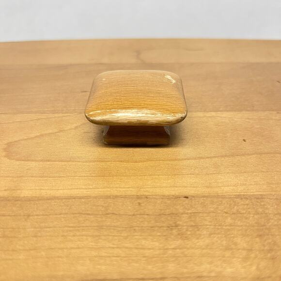 Longaberger Vanity Basket with Wood Lid Cloth Liner Plastic Liner - Picture 2 of 10